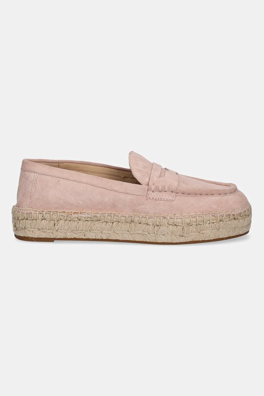 Lauren Ralph Lauren espadryle zamszowe Luize Loafer 802953958009.650 różowy SS25