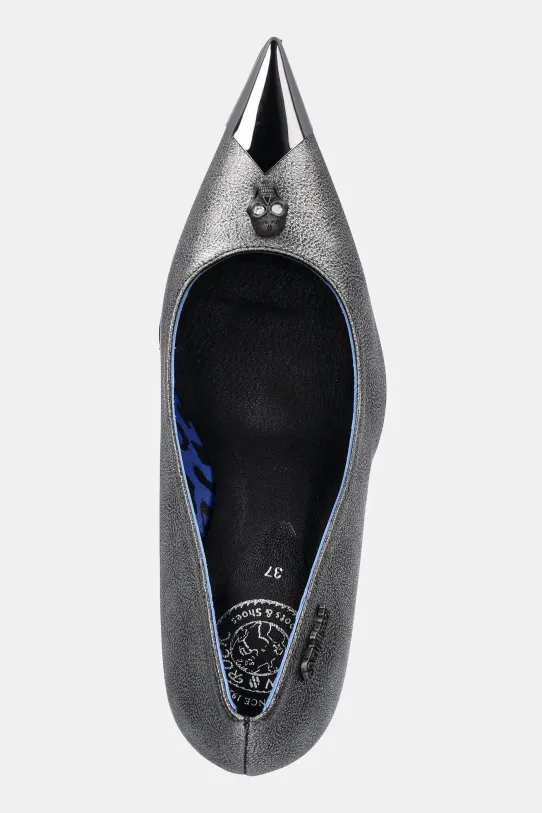 Kožené lodičky New Rock HYBRID sivá M.PUMP001.S3