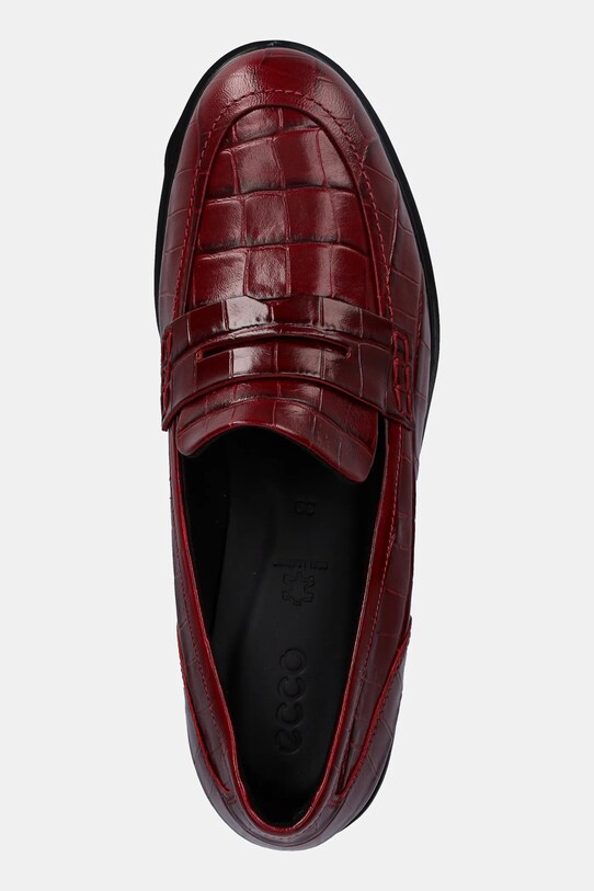 Kožené mokasíny Ecco Dress červená 209803.01065