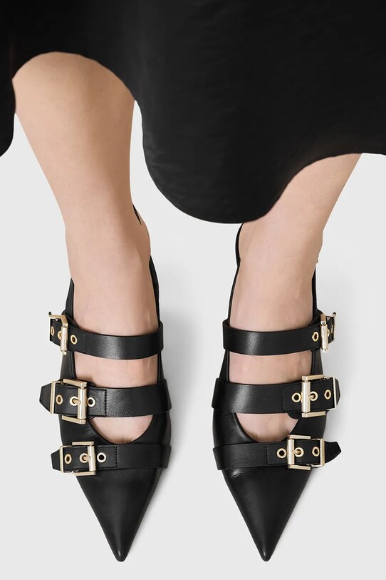 AllSaints szpilki skórzane Vivian Slingback W001FC