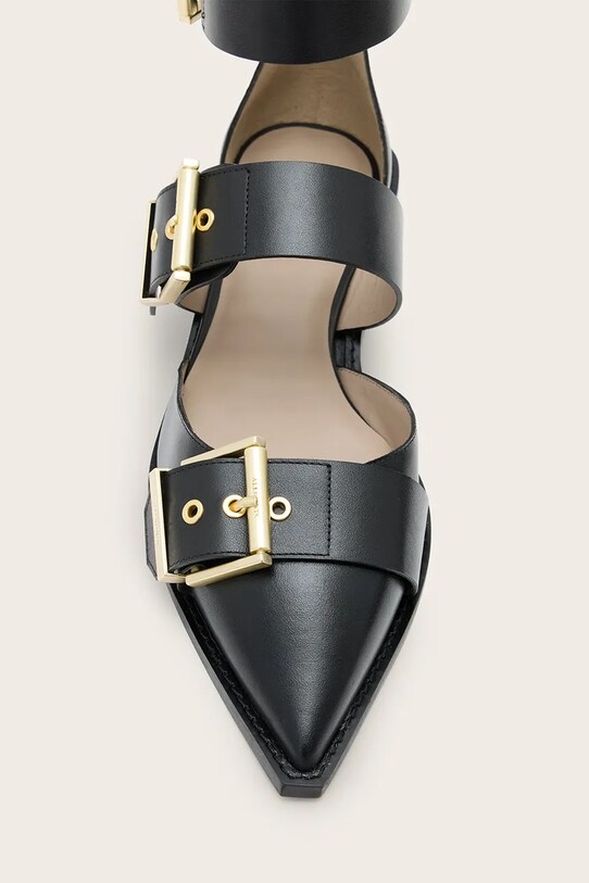 AllSaints baleriny skórzane Sutton Shoe W010FC czarny