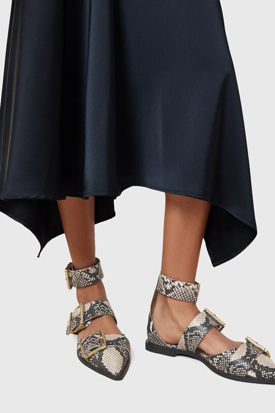 AllSaints balerini de piele Sutton Shoe W011FC