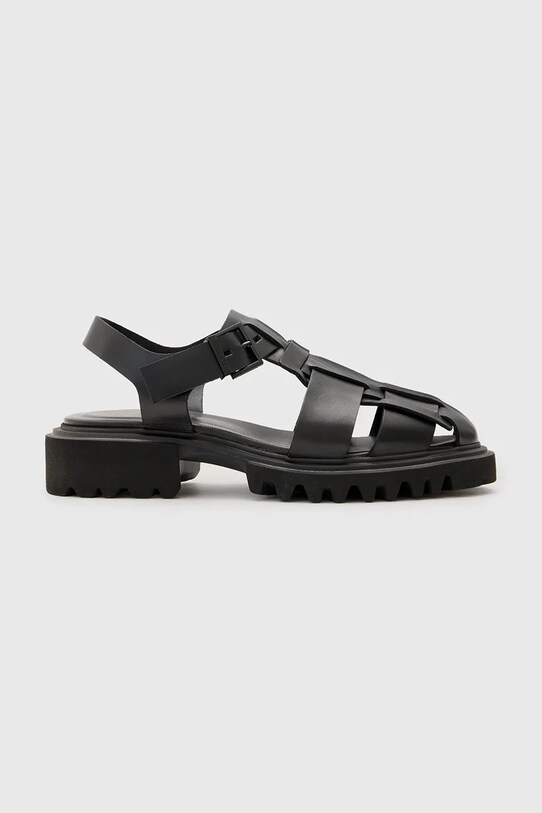 Кожаные сандалии AllSaints Tess Sandal кирпичик чёрный W041FC