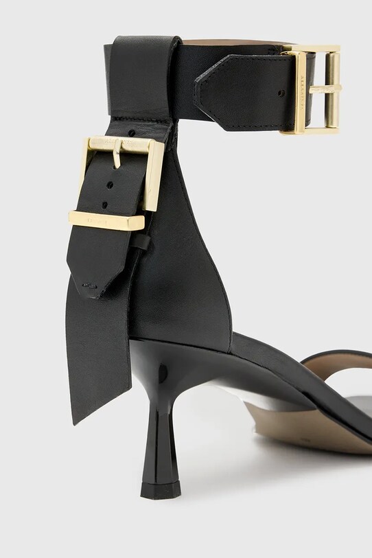 AllSaints sandale de piele Noir Low Sandal negru W064FC