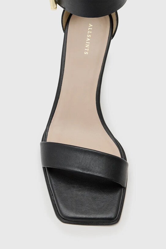 AllSaints sandale de piele Noir Low Sandal W064FC negru