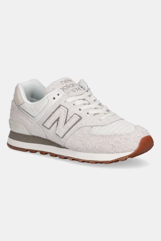 Superge iz semiša New Balance 574 Semiš bež WL574BEM