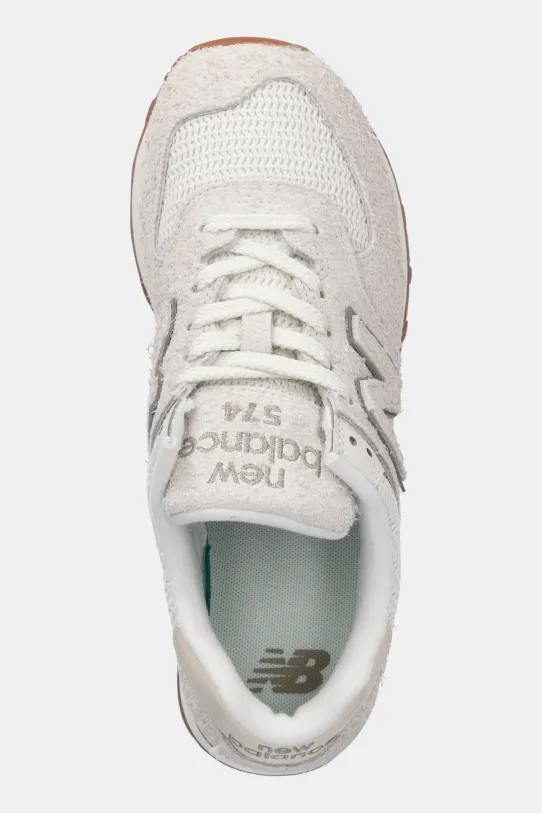 Semišové tenisky New Balance 574 béžová WL574BEM