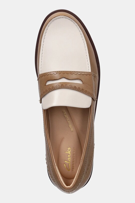 Kožne mokasinke Clarks Originals Straven Edge smeđa 26181272