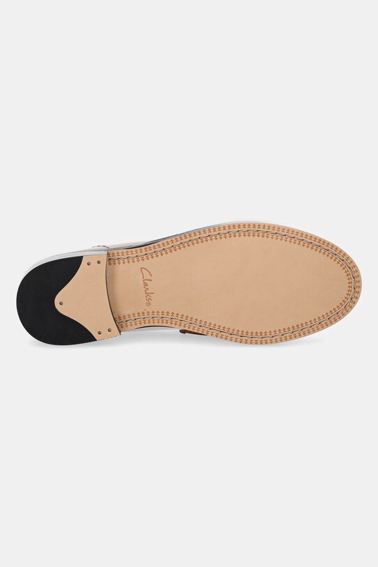 Кожени мокасини Clarks Originals Straven Edge 26181276 бежов