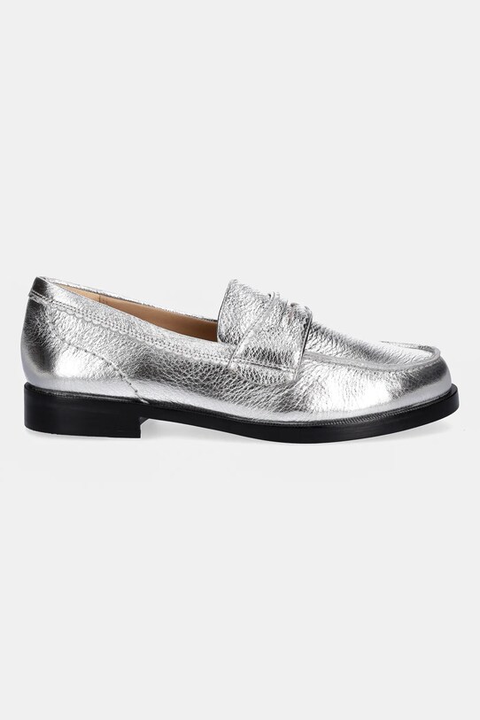 Clarks Originals mocasini de piele Straven Edge 26181275 argintiu SS25