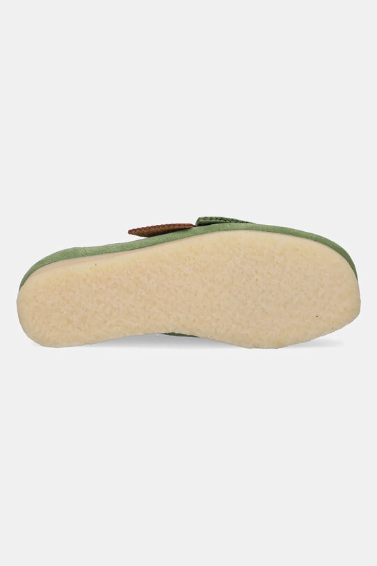Σουέτ κλειστά παπούτσια Clarks Originals Wallabee 26180167 πράσινο