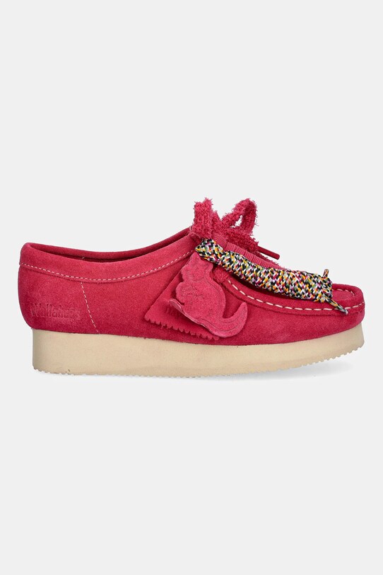 Clarks Originals półbuty zamszowe Wallabee 2604 26182220 różowy SS25