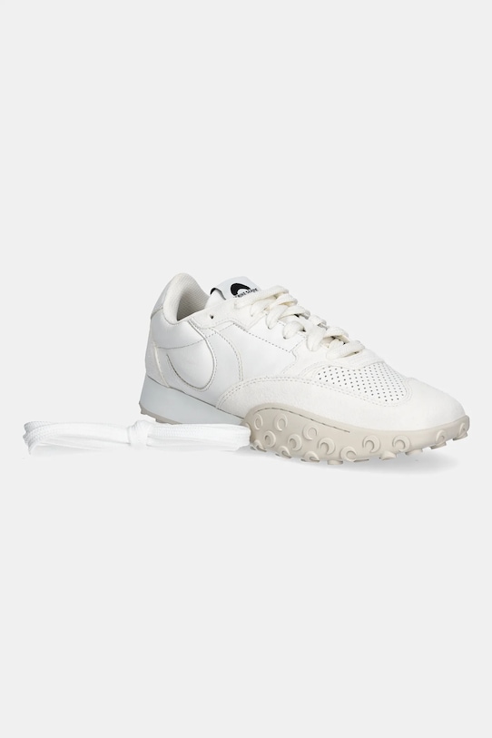 Marine Serre sneakers din piele Suede Leather MS Rise WFW006A.CLEA0009 alb