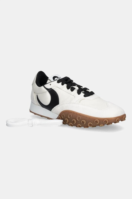Marine Serre sneakersy skórzane Suede Leather MS Rise WFW006A.CLEA0009 beżowy