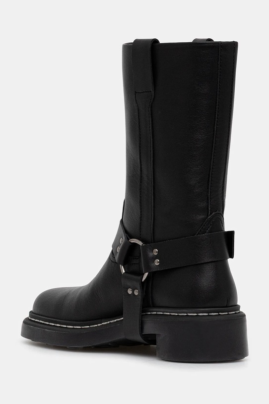 Shoes Marine Serre leather ankle boots Smooth Leather MS Moto WFW045A.RLEA0017 black