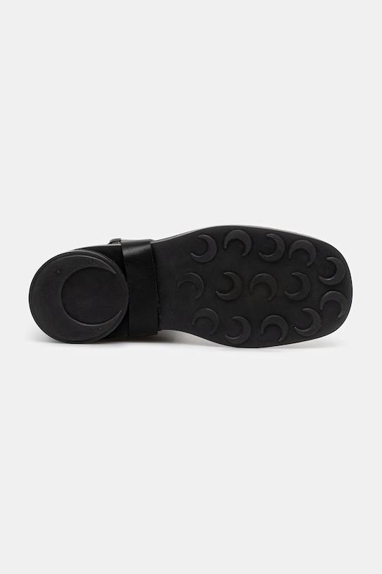 Kožené kotníkové boty Marine Serre Smooth Leather MS Moto WFW045A.RLEA0017 černá