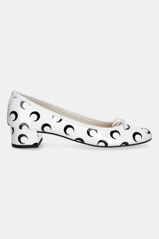 Шкіряні балетки Marine Serre Camille Moon Printed Leather MS x Repetto WFW052A.RLEA0031 білий SS25