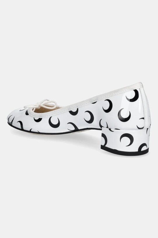 Взуття Шкіряні балетки Marine Serre Camille Moon Printed Leather MS x Repetto WFW052A.RLEA0031 білий