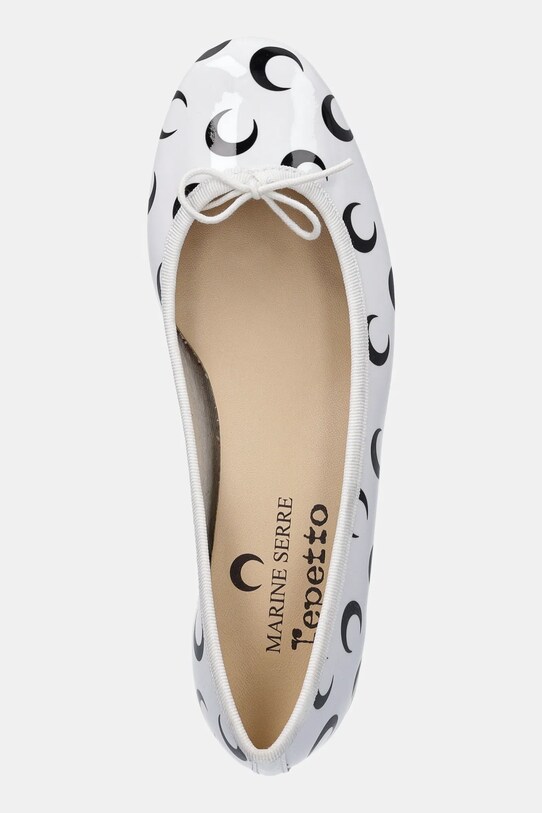 Шкіряні балетки Marine Serre Camille Moon Printed Leather MS x Repetto білий WFW052A.RLEA0031