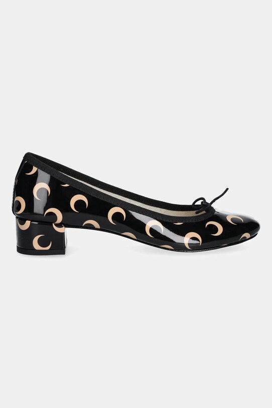 Μπαλαρίνες Marine Serre Camille Moon Printed Leather MS x Repetto WFW052A.RLEA0031 μαύρο SS25