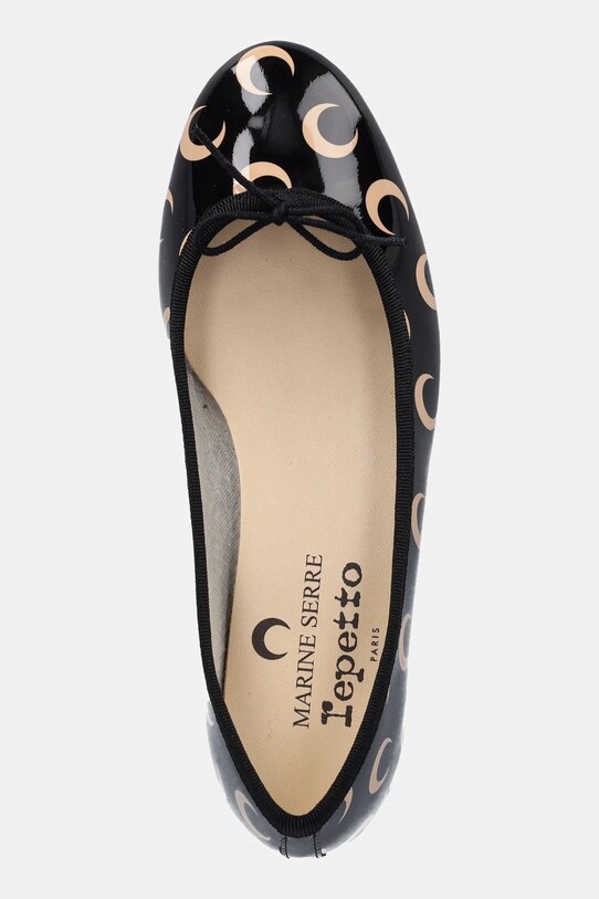 Μπαλαρίνες Marine Serre Camille Moon Printed Leather MS x Repetto μαύρο WFW052A.RLEA0031
