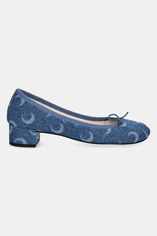 Marine Serre court shoes Camille Moon Laser Denim MS x Repetto WFW052A.CDEN0002 blue SS25