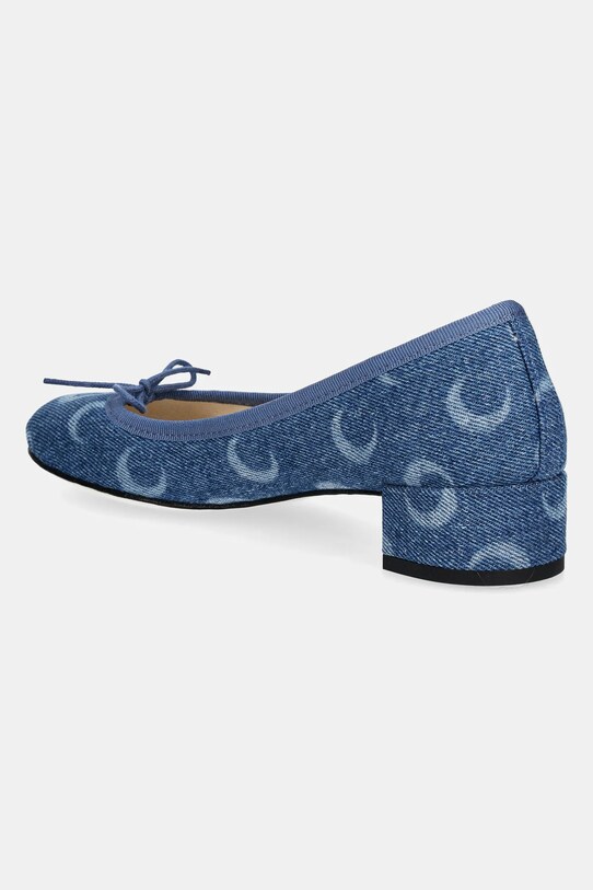 Shoes Marine Serre court shoes Camille Moon Laser Denim MS x Repetto WFW052A.CDEN0002 blue