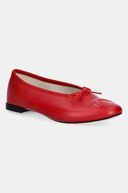 Marine Serre ballerine in pelle Lilouh Soft Nappa MS x Repetto rosso WFW053A.RLEA0032