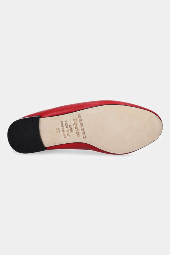 Marine Serre ballerine in pelle Lilouh Soft Nappa MS x Repetto WFW053A.RLEA0032 rosso