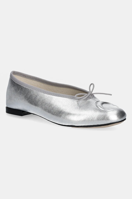 Kožené baleríny Marine Serre Lilouh Soft Nappa MS x Repetto stříbrná WFW053A.RLEA0032