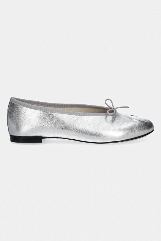 Kožené baleríny Marine Serre Lilouh Soft Nappa MS x Repetto WFW053A.RLEA0032 stříbrná SS25