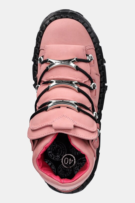 Kožne tenisice New Rock NOBUK ROSA roza M.WALL106.C15