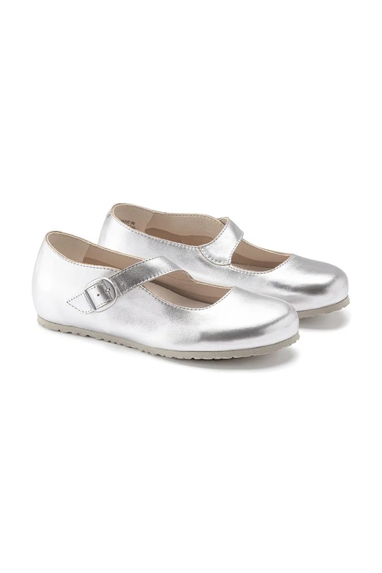 Birkenstock leather ballet flats Tracy LENA silver 1019729