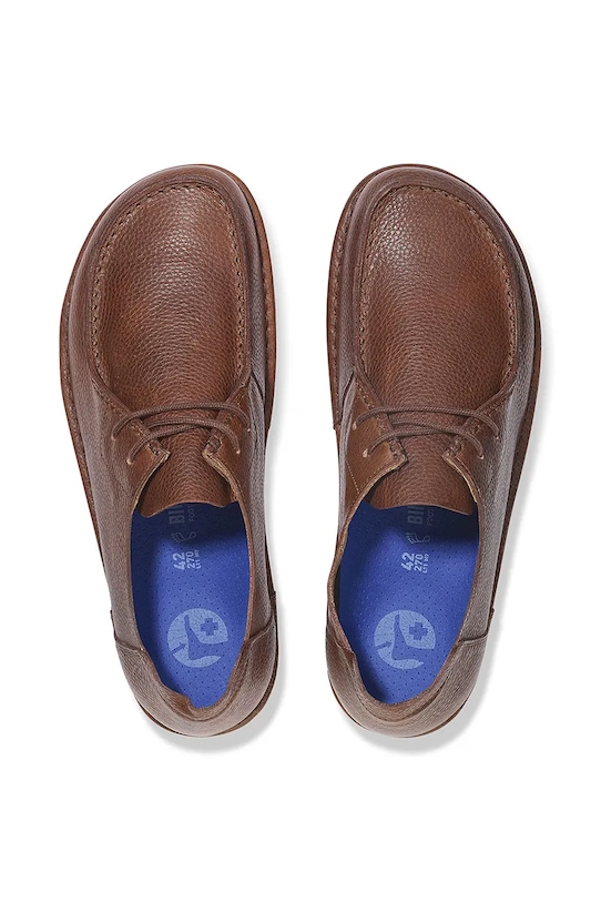 Шкіряні туфлі Birkenstock Utti Lace LENA 1029722 коричневий
