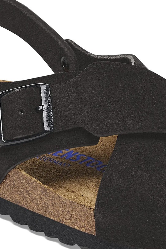Обувки Велурени сандали Birkenstock Tulum SFB LEVE 1029779 черен
