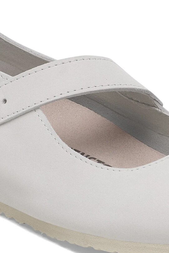 Obuwie Birkenstock baleriny nubukowe Tracy LENB 1029788 biały