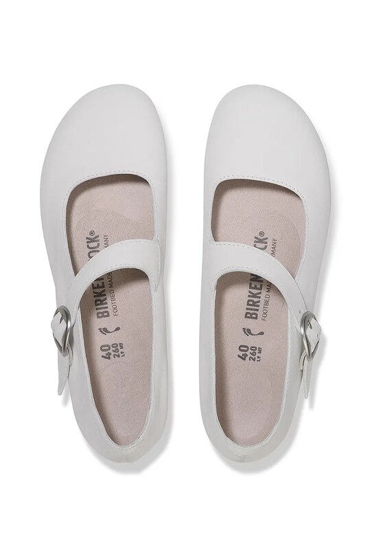 Birkenstock baleriny nubukowe Tracy LENB 1029788 biały
