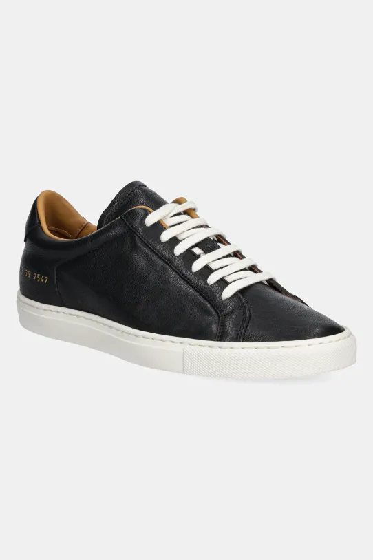 Common Projects leather sneakers Retro Summer Premium flat black 6189.7547