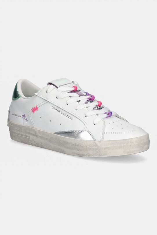 Crime London sneakers din piele SK8 DELUXE plată alb 20100PP7