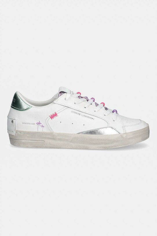 Crime London sneakers din piele SK8 DELUXE 20100PP7 alb SS25