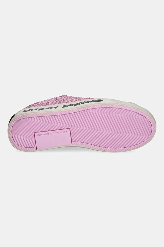 Кожаные кроссовки Crime London DISTRESSED 21009AA7 розовый