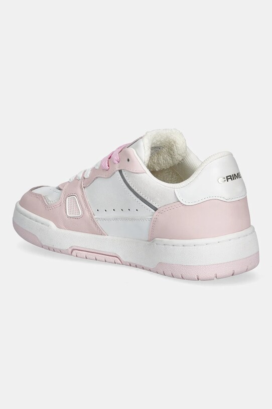 Obuwie Crime London sneakersy skórzane BASKET 26301PP5 różowy