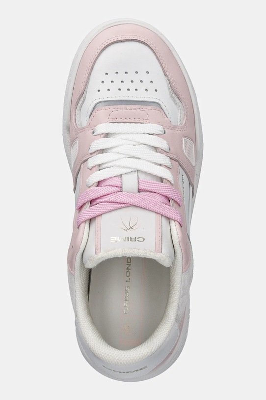 Crime London sneakersy skórzane BASKET różowy 26301PP5