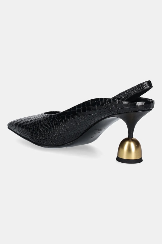 Obuwie Vanda Novak szpilki skórzane Lucy Lucy.Black.Coco czarny