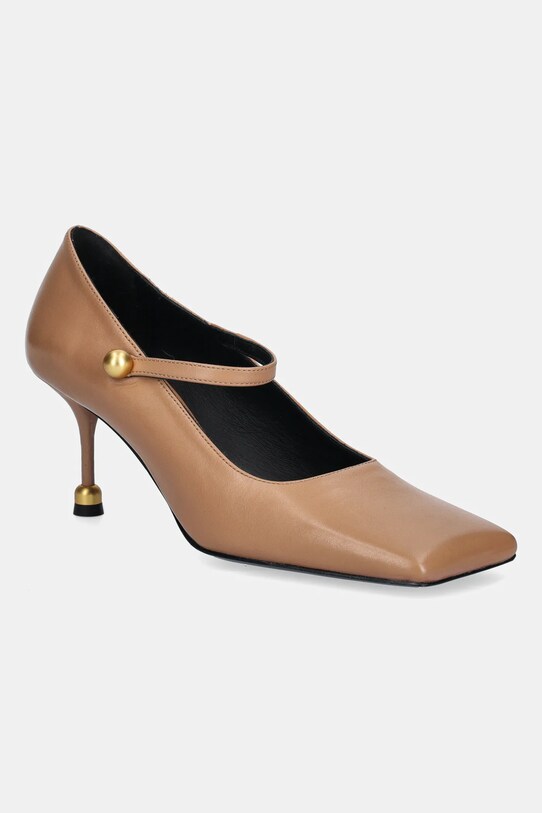 Vanda Novak stilettos de piele Adela Adela.Dark.Nude maro SS25