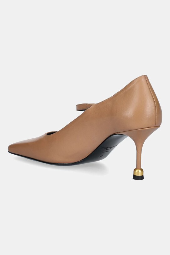 Încălțăminte Vanda Novak stilettos de piele Adela Adela.Dark.Nude maro