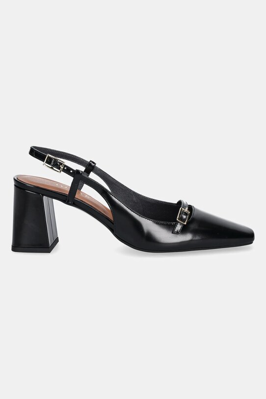 Jonak pantofi de piele DADELLE CUIR GLACE 3700171 negru SS25