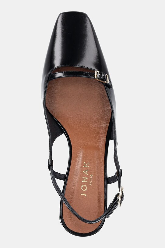 Jonak pantofi de piele DADELLE CUIR GLACE negru 3700171