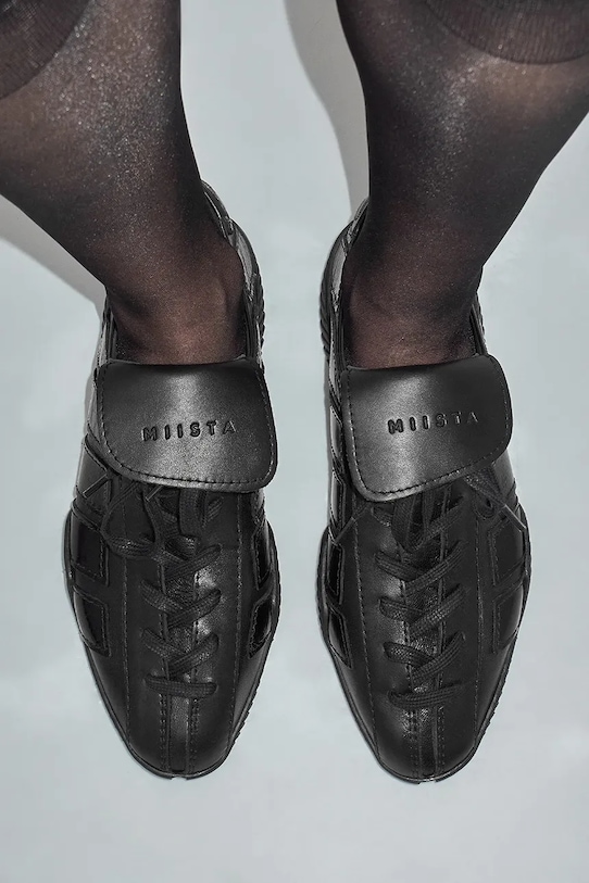 Miista sneakersy skórzane Nikoletta MI.5704 czarny