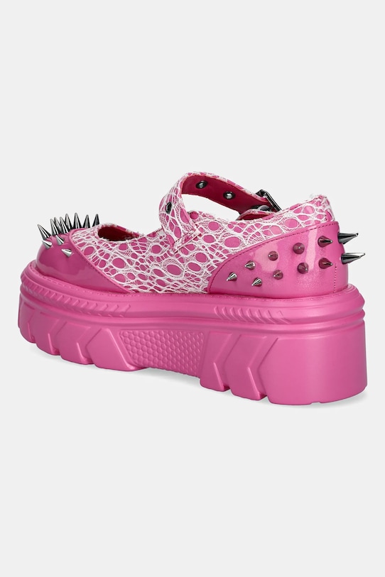 Scarpe Koi Footwear ballerine Candyfloss Demon Spiked Stomper AK49 rosa
